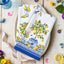 Juego de 2 paños de té de limón algodón rápido secado toallas cocina chinoiserie verano