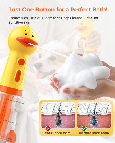 Dispensador eléctrico champú perro 16.9oz espuma recargable