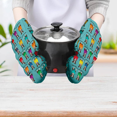 Guantes de horno resistentes al calor para cocinar y asar