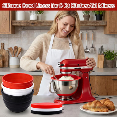 Tazón silicona plegable para KitchenAid 5qt 3pzas