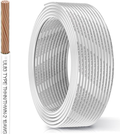 Cable THHN 10 AWG 16.4 pies con forro nailon y PVC