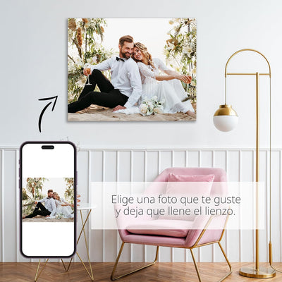 Impresión lienzo personalizado 11x14 enmarcada decoración hogar