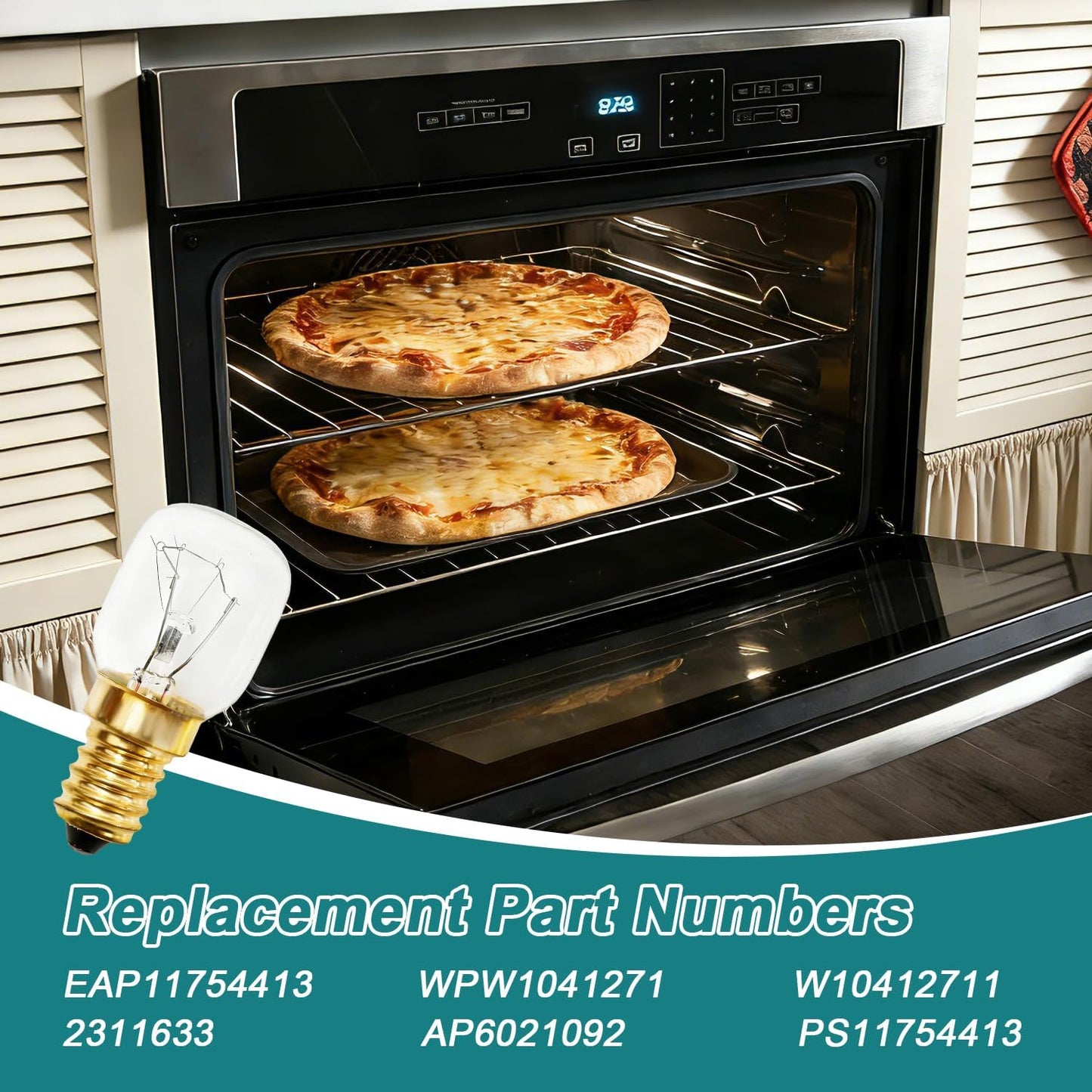 2 Bombillas E14 2700K Comp Whirlpool Maytag Horno Microondas