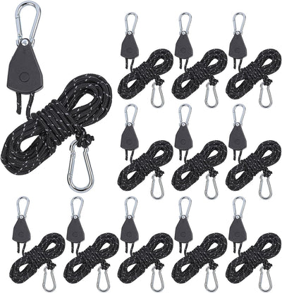 Percha cuerda ajustable 12 cuerdas reflectantes 12ft
