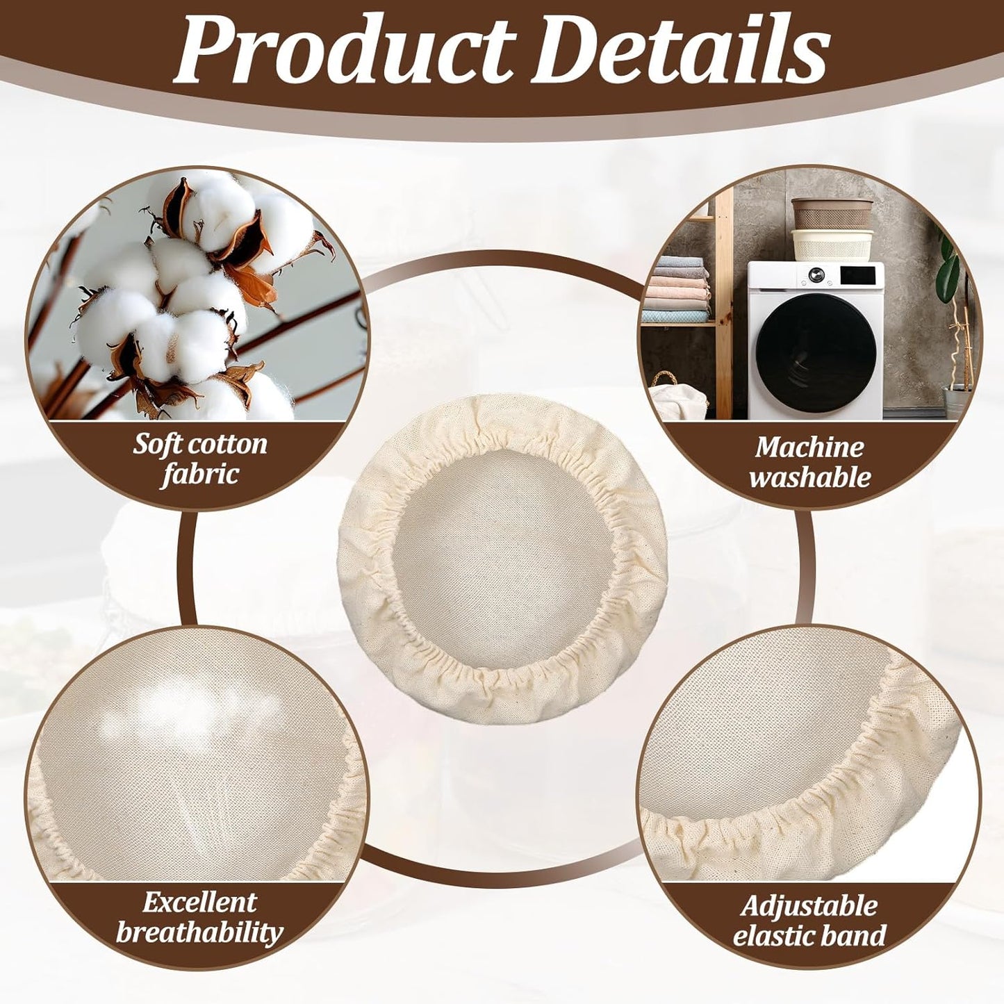 Fundas de tela reutilizables para tarros de masa madre principiantes