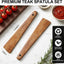 Espátula de madera antiadherente 12 pulgadas para cocina, pescado, huevos y panqueques (2 unidades)