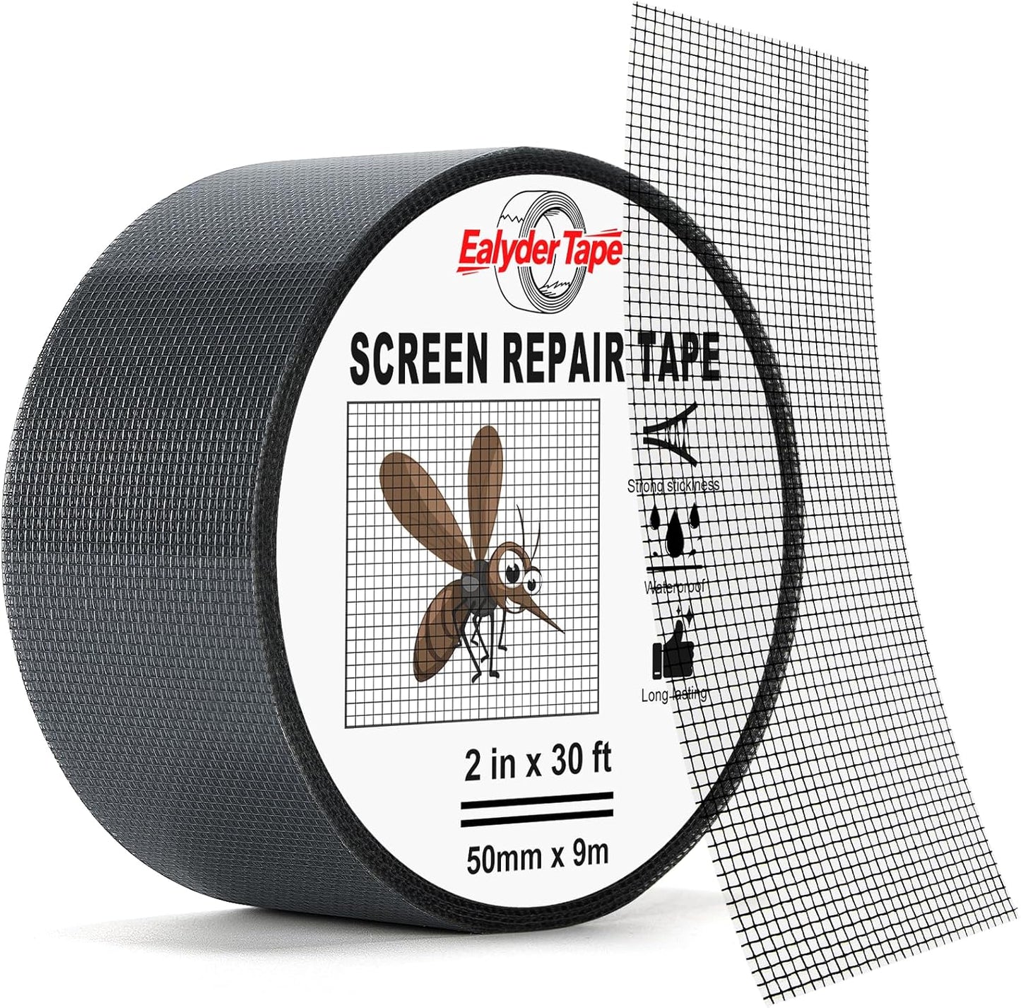 Cinta adhesiva fibra de vidrio para reparar ventanas 2x30pies