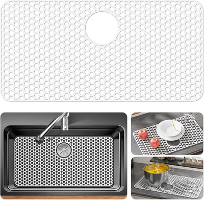 Protectores silicona fregadero 28x15pulg antideslizante