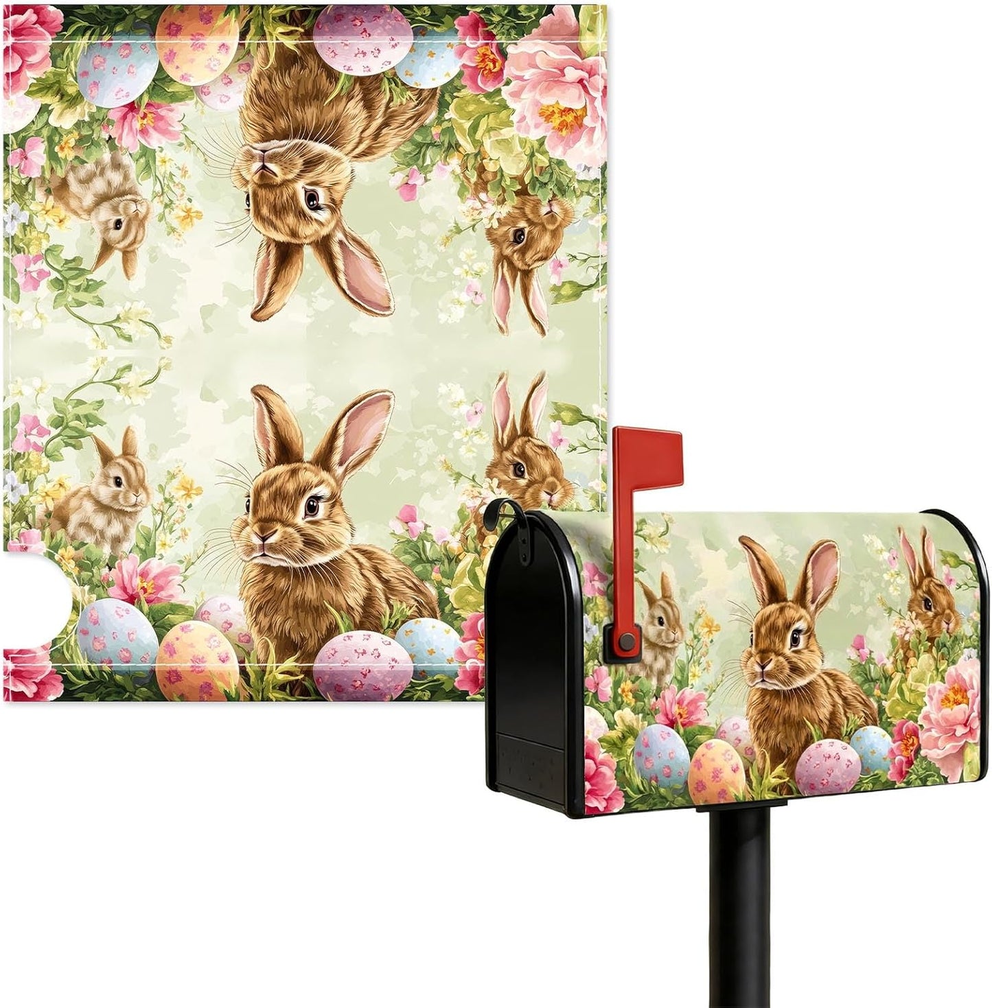 Fundas magnéticas para buzón Pascua 18x21pulg huevos coloridos