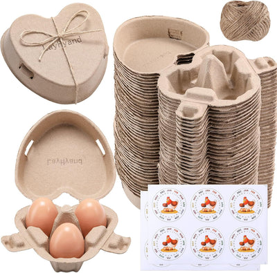 100 Cajas Huevos Corazón Almacenamiento Regalo Pascua