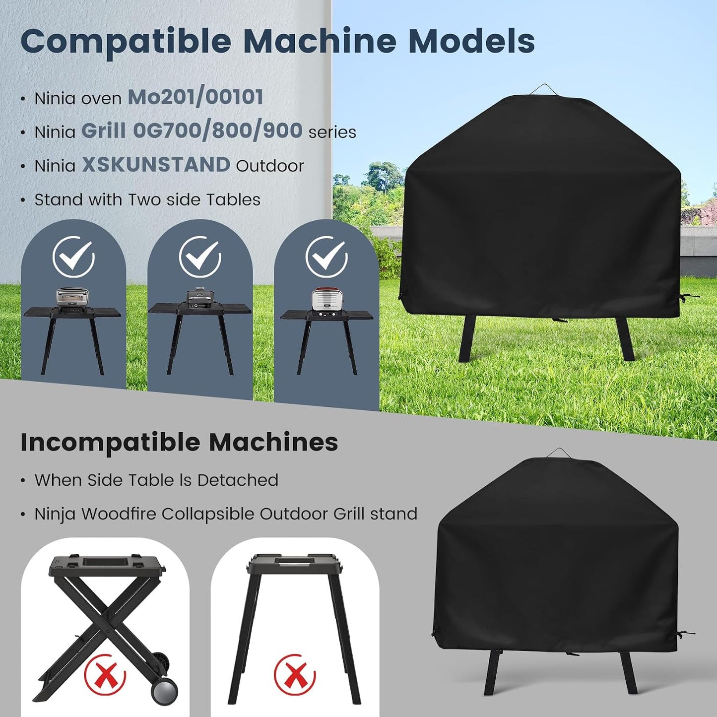 Soporte cubierta impermeable para parrilla Ninja OG700/800/900