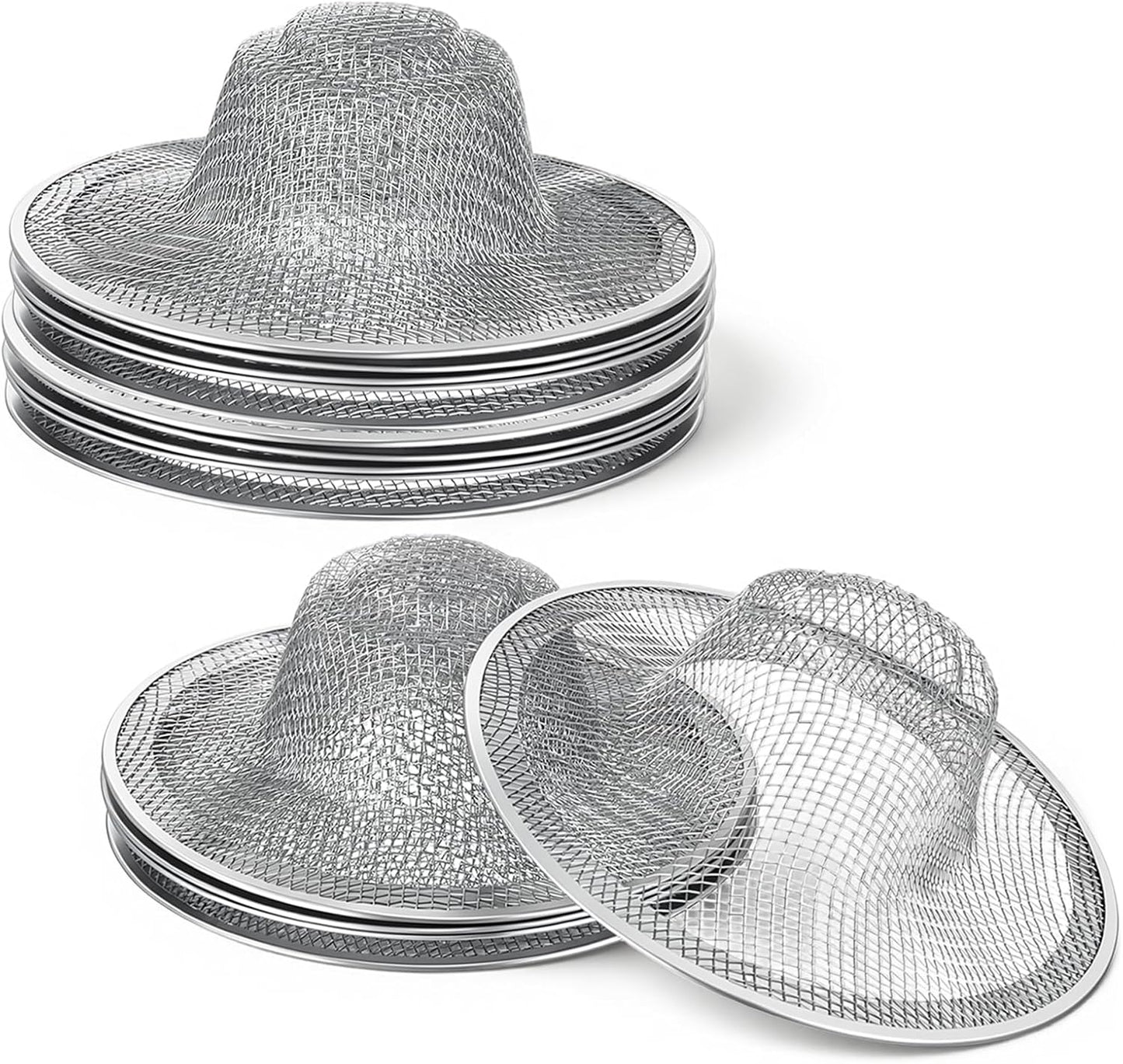 10 Coladores Acero Inox para Fregadero con Cesta Drenaje