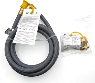 Kit manguera gas 10.5ft desconexión 1/2pulg llamarada giratoria