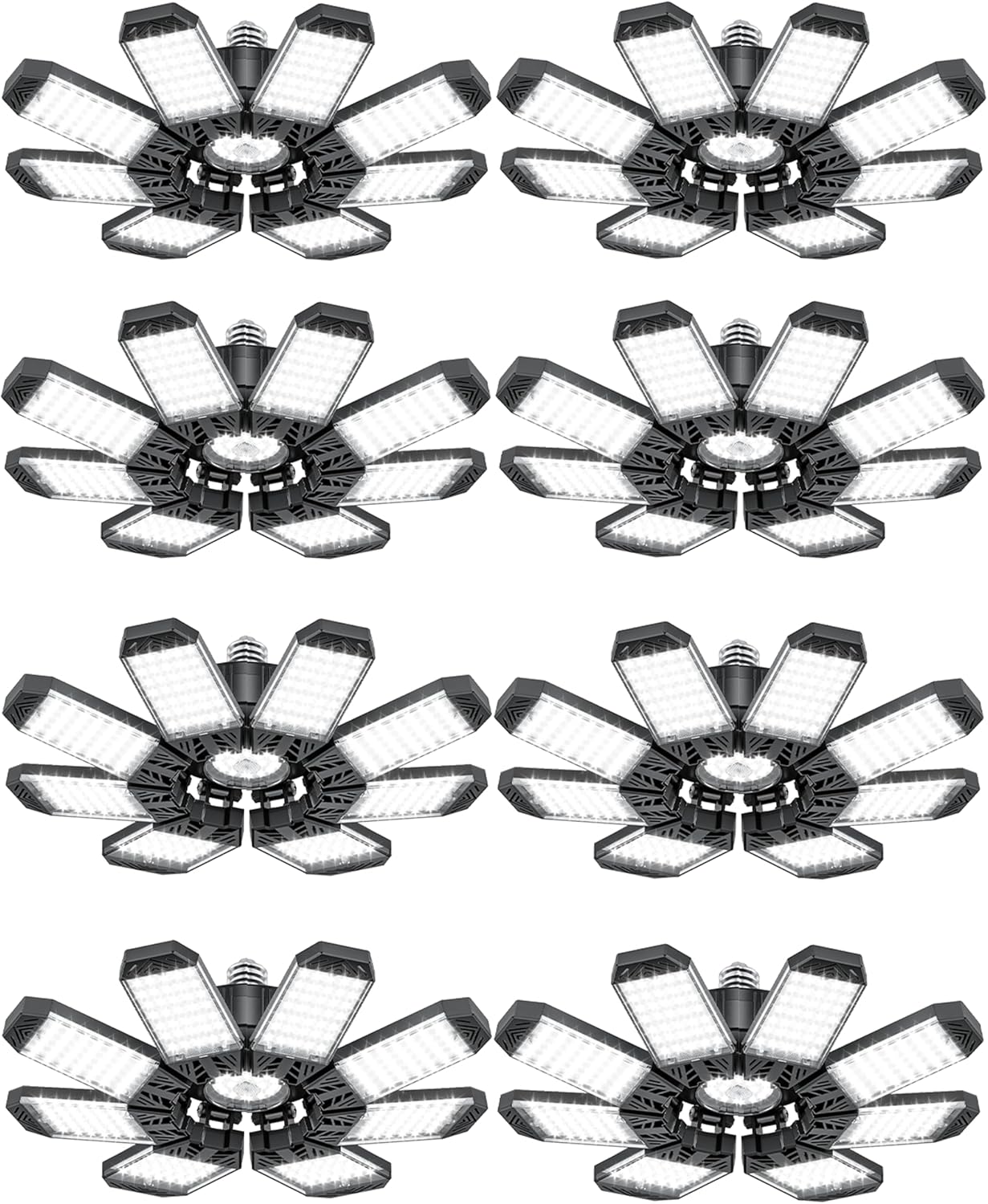 8 Luces LED Garaje E26/E27 6500K