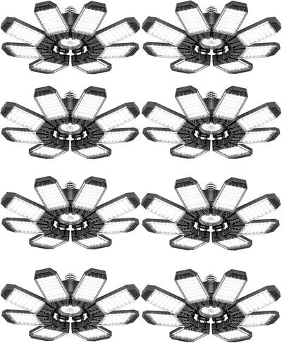 8 Luces LED Garaje E26/E27 6500K