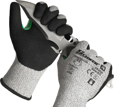 6 Pares Guantes Trabajo ANSI A6 Pantalla Táctil Carpintería