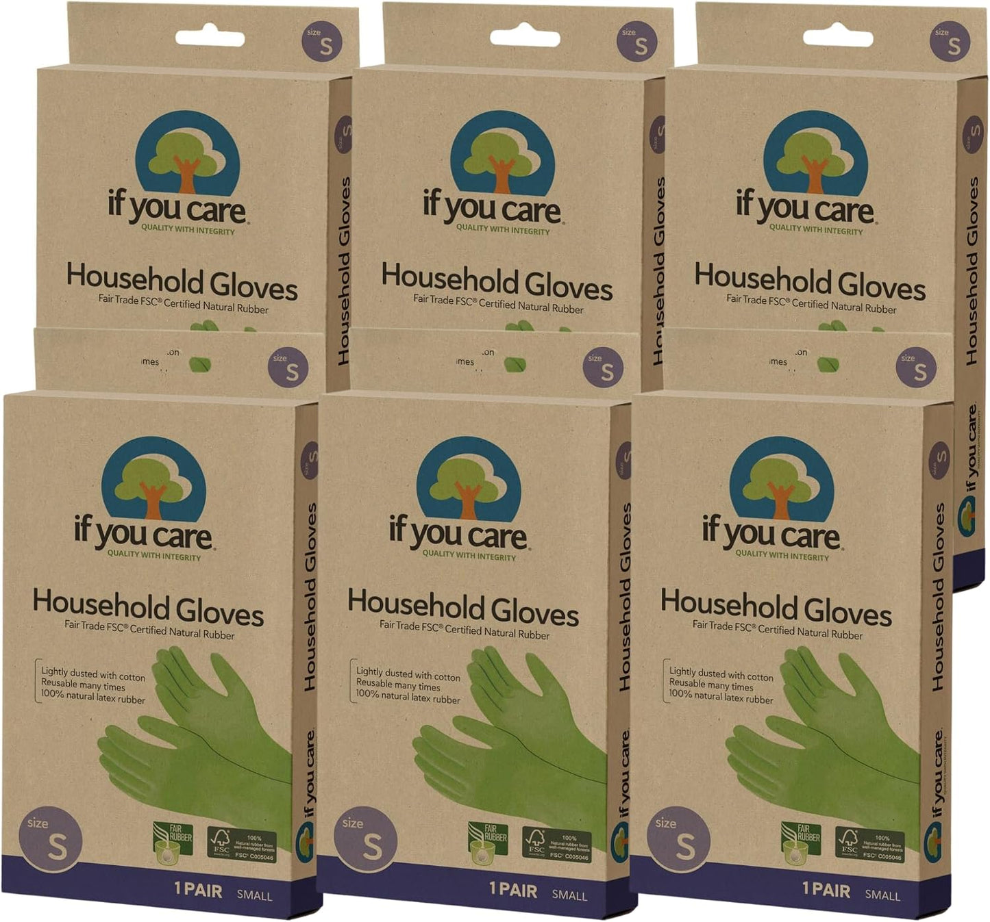 Guantes protectores algodón 1 par pack 6