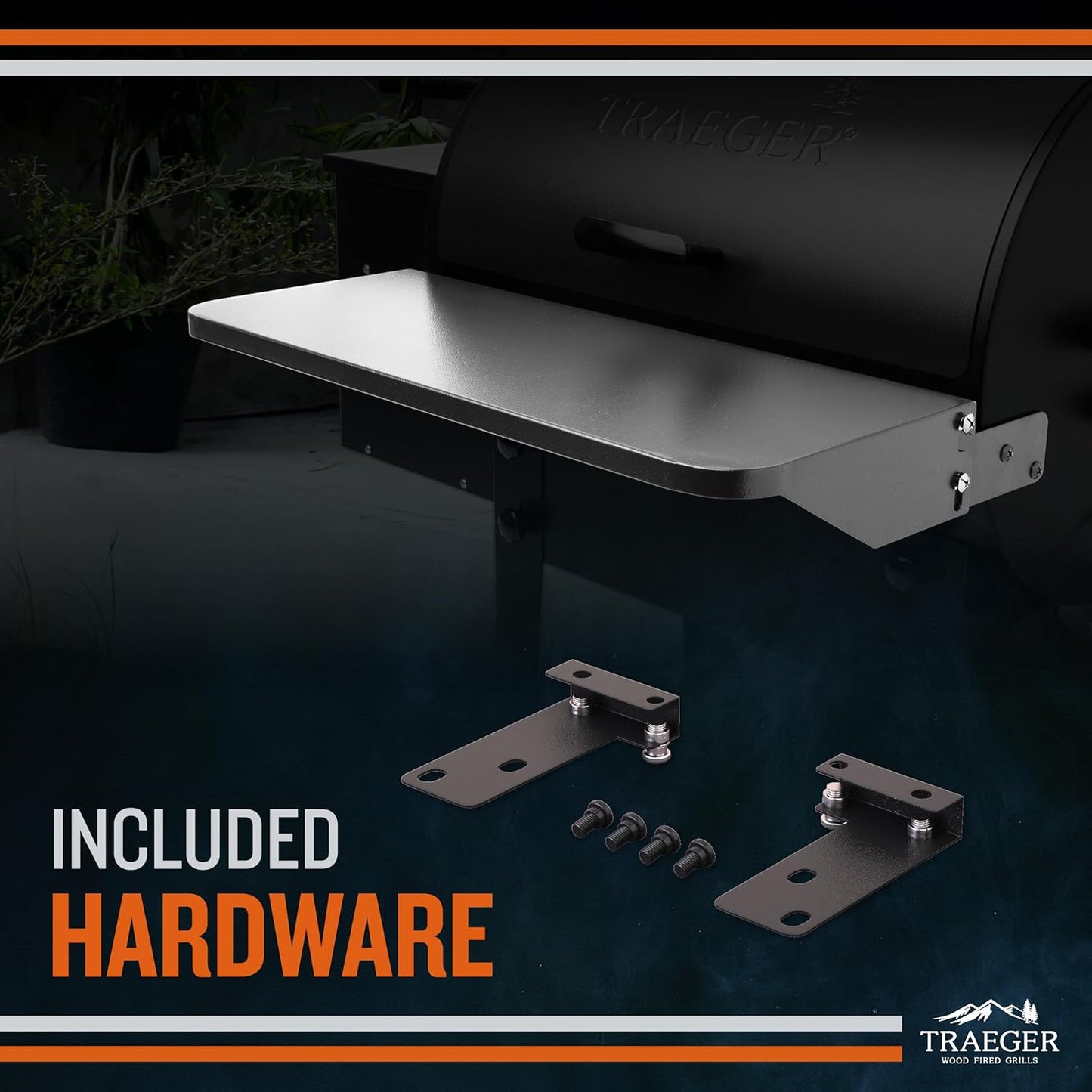 Estante frontal plegable para parrilla Traeger Pro 22 y 575