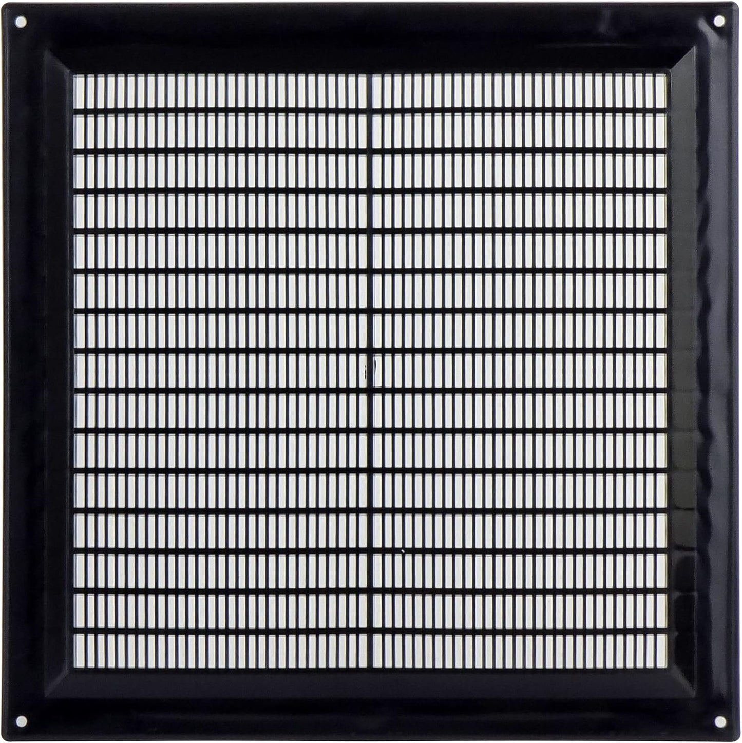 Cubierta ventilación plástico 8x8pulg rejilla aire negro