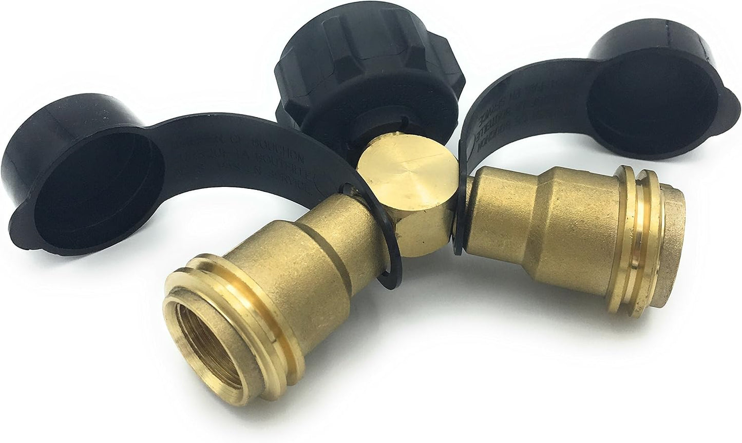 Divisor propano en Y y T conector latón 100% para tanques gas
