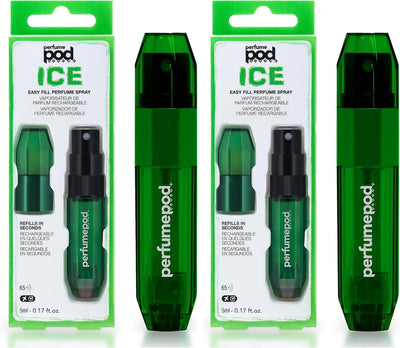 Atomizador perfume viaje TSA aprobado 0.6oz verde set 2