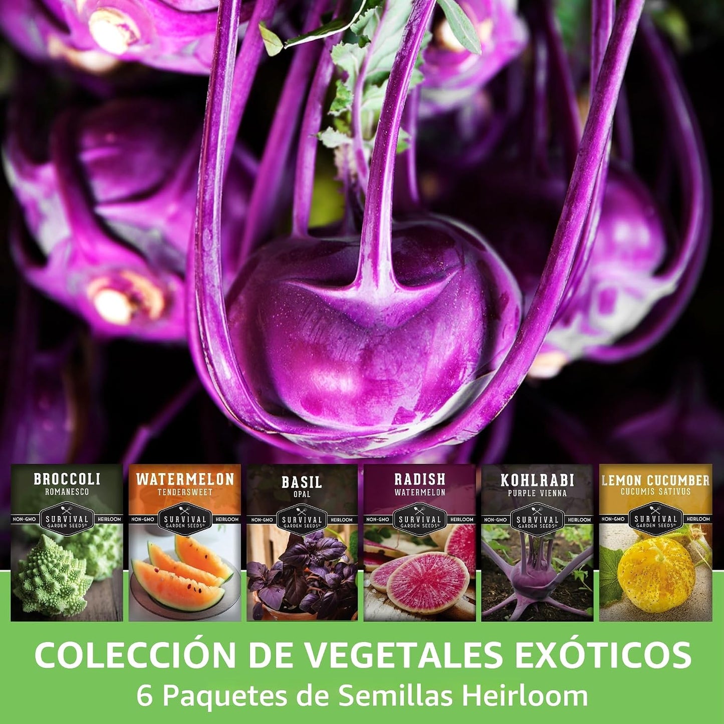 Paquete 6 semillas exóticas vegetales frutas para plantar