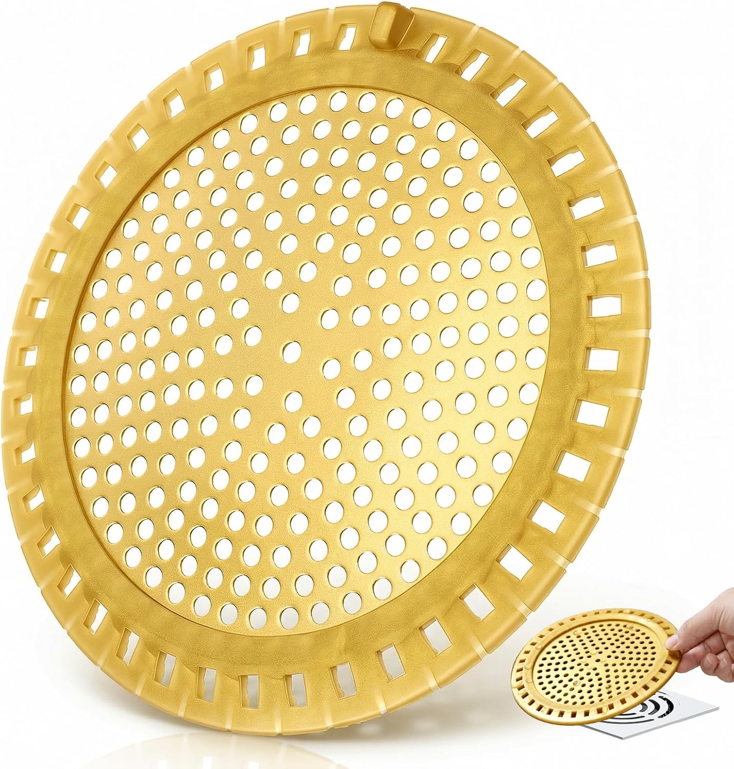 Rejilla para ducha de aluminio premium para bañera y lavabo