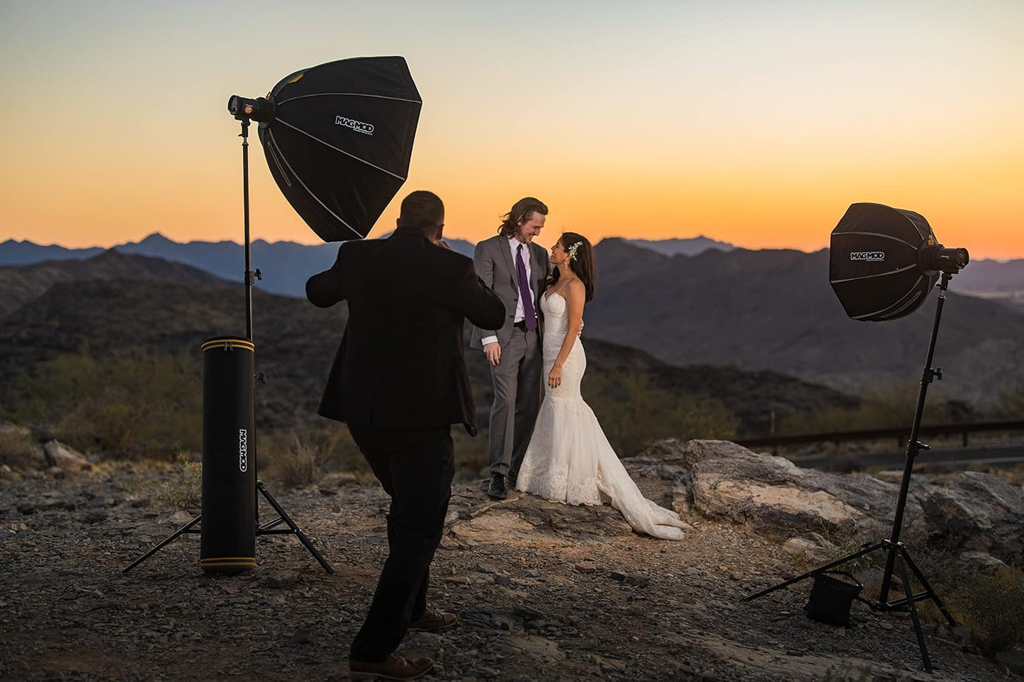 Kit 4 piezas MagBox Pro 42 Octa Softbox y accesorios