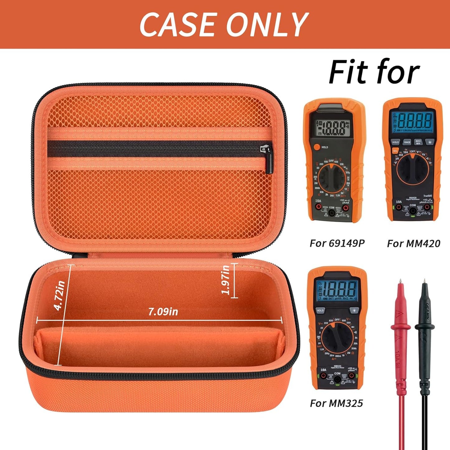 Bolsa almacenamiento multímetro Klein Tools MM420/MM325 resistente