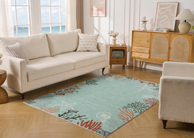 Tapete Faux Wool Resiste Manchas 5x7pulg Anti Deslizante
