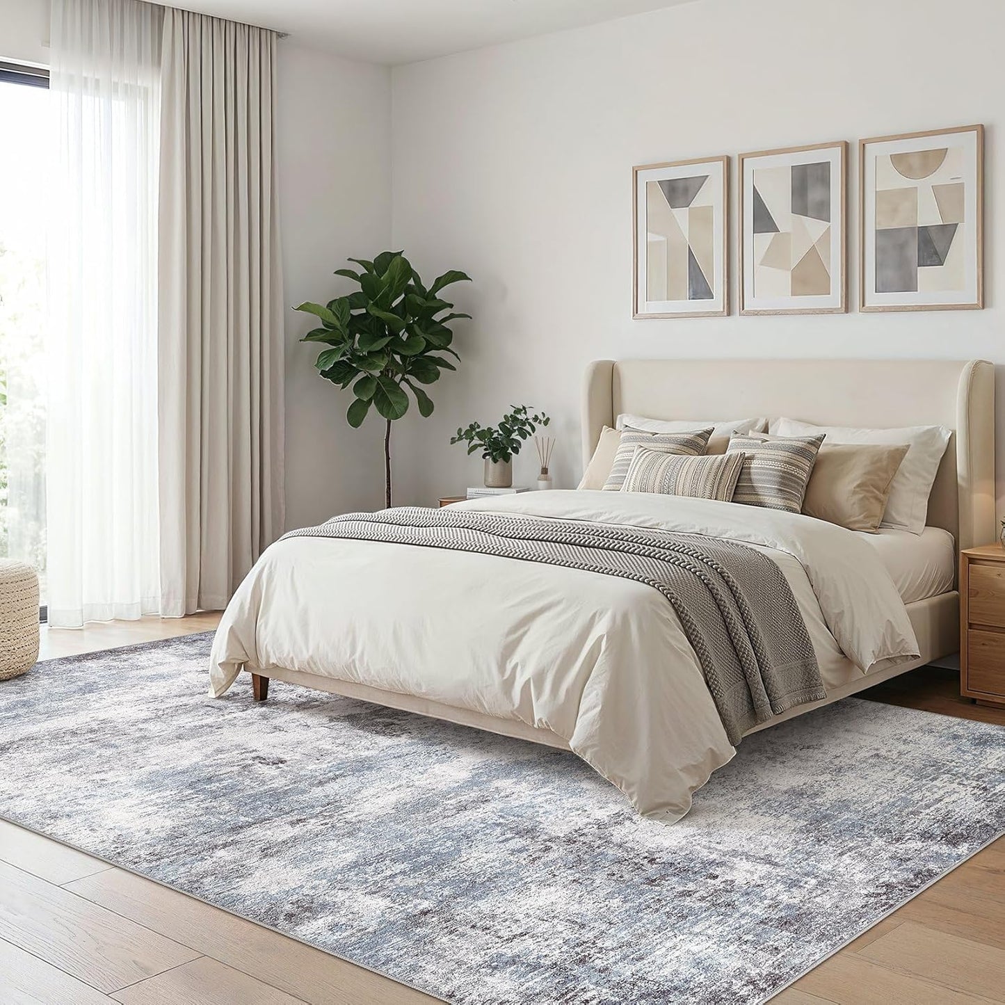 Alfombra 10x14 pulg moderna para sala dormitorio