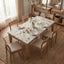 Mantel rectangular de primavera 72x30 pulgadas color beige con diseño de ramas de pájaros