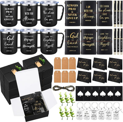 6 Regalos Cristianos para Hombres Taza Café 17oz Llavero Cuaderno