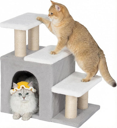 Escaleras 3en1 para gatos y perros pequeños color beige