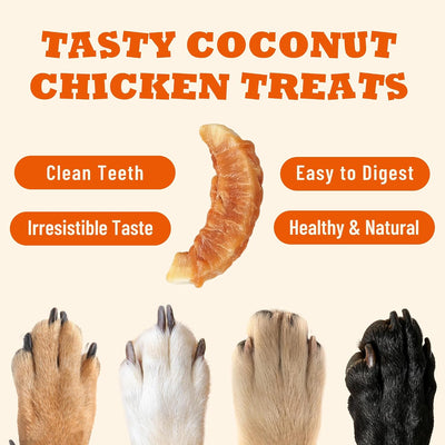 Galletas para perros con pollo y coco 3.53oz