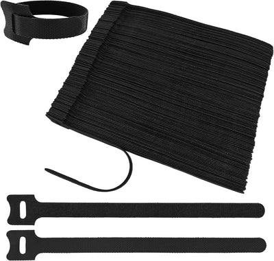 128 Bridas Cables 8pulg Correas Ajustables Organizador Gancho Bucle