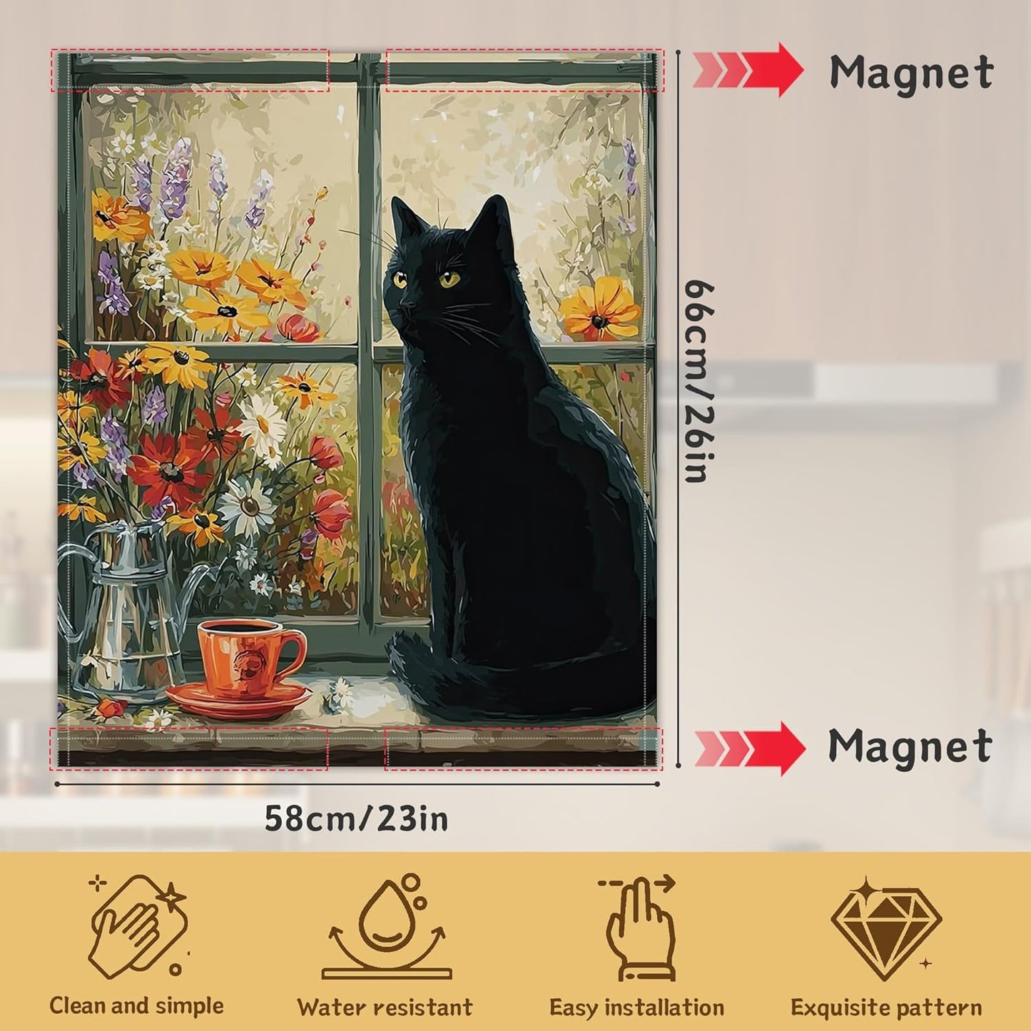 Funda magnética para lavavajillas 23x26pulg cocina