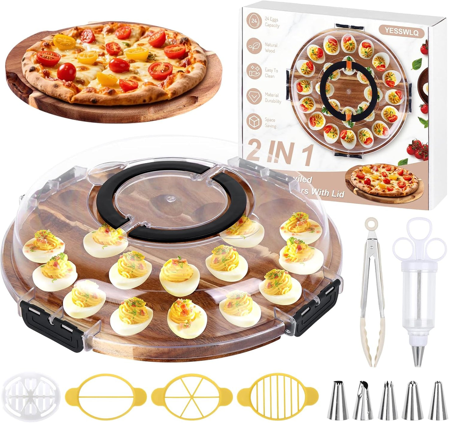 Plato Huevos Rellenos con Tapas Regalo Pascua 2026