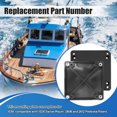 Placa montaje repuesto comp. Scotty 1026 2606 2612 negro