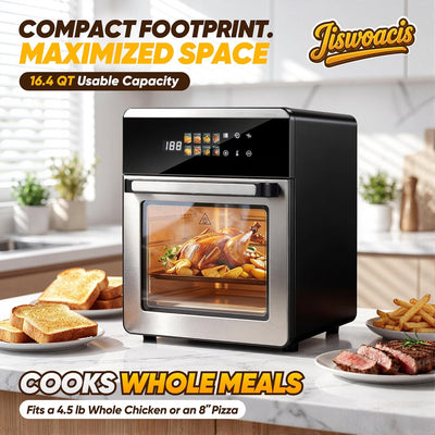 Horno compacto 11en1 16.4qt con freidora aire convección digital