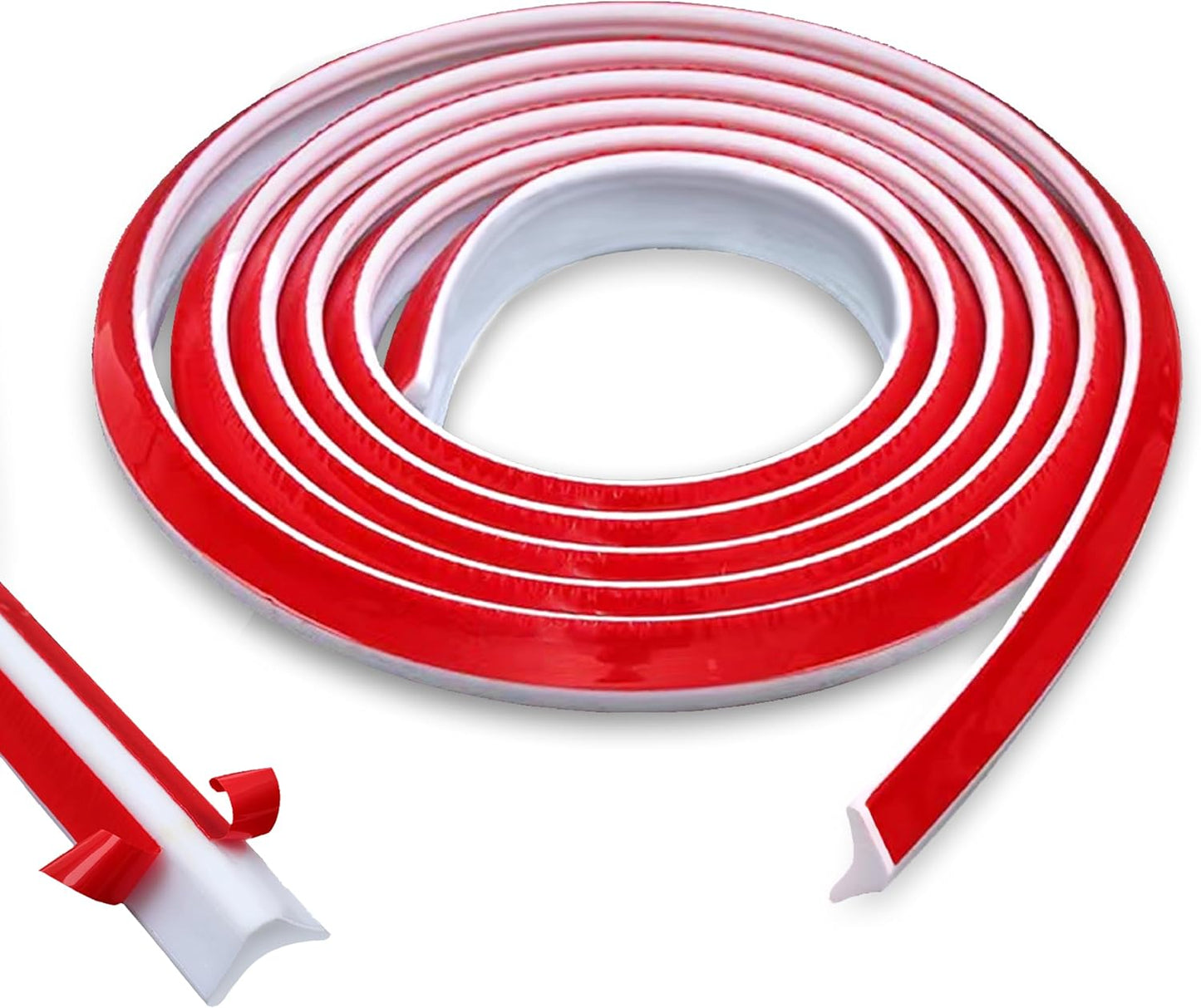 Tira calafateo silicona flexible 118pulg para paredes