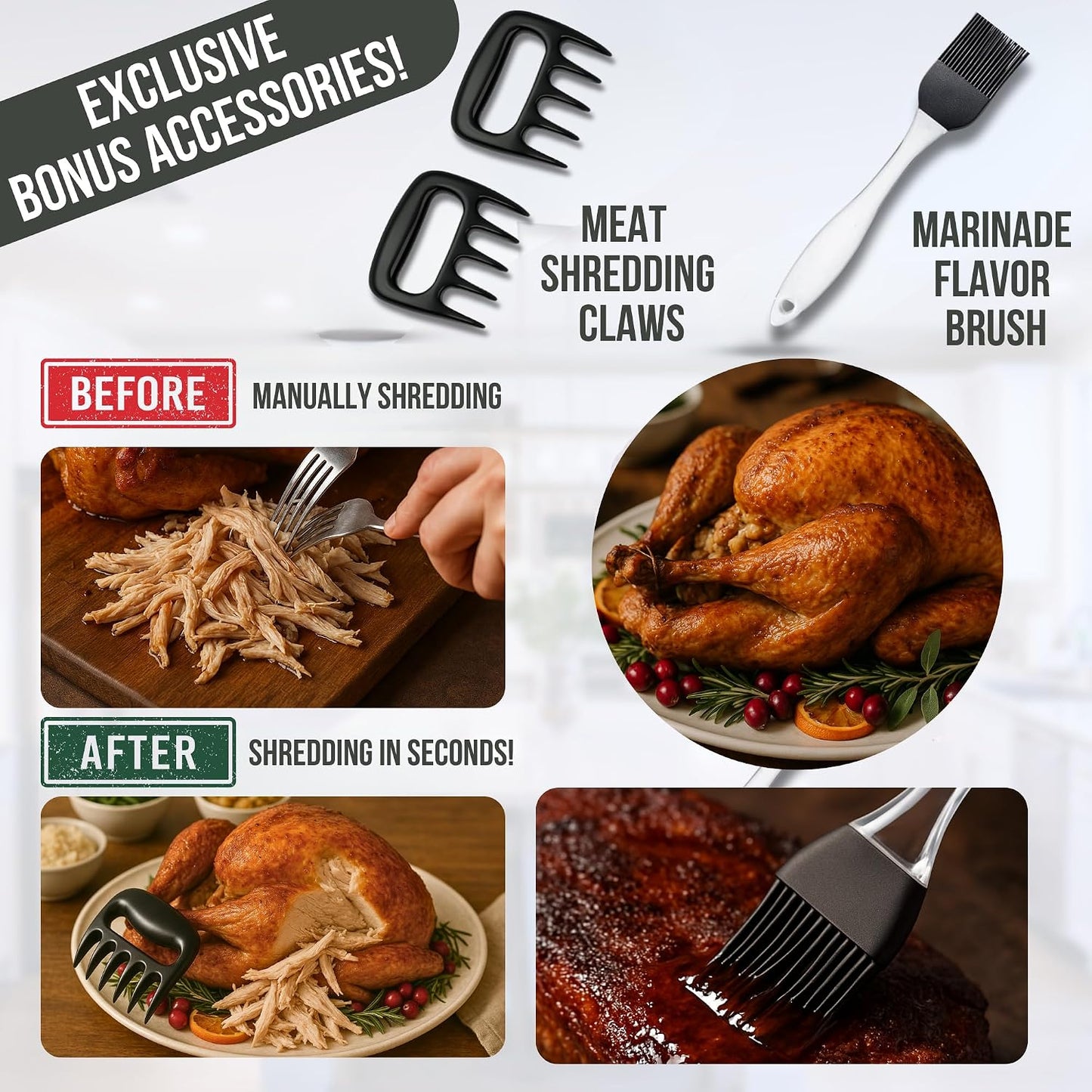 Kit jeringa inyector carne ahumar asar 2oz acero inox