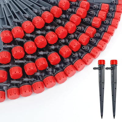50 Goteros Ajustables 360 Grados para Tubo 1/4pulg