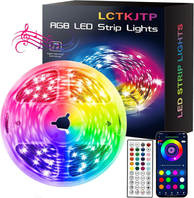 Tira Luces LED RGB Control Remoto App Dormitorio 50pies