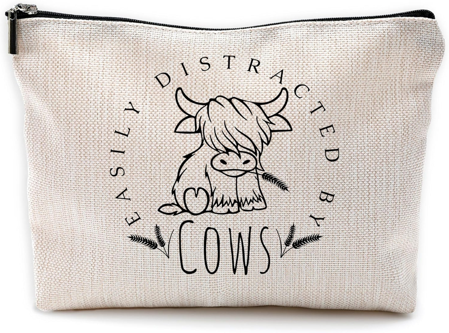 Bolsa maquillaje gato vaca perro