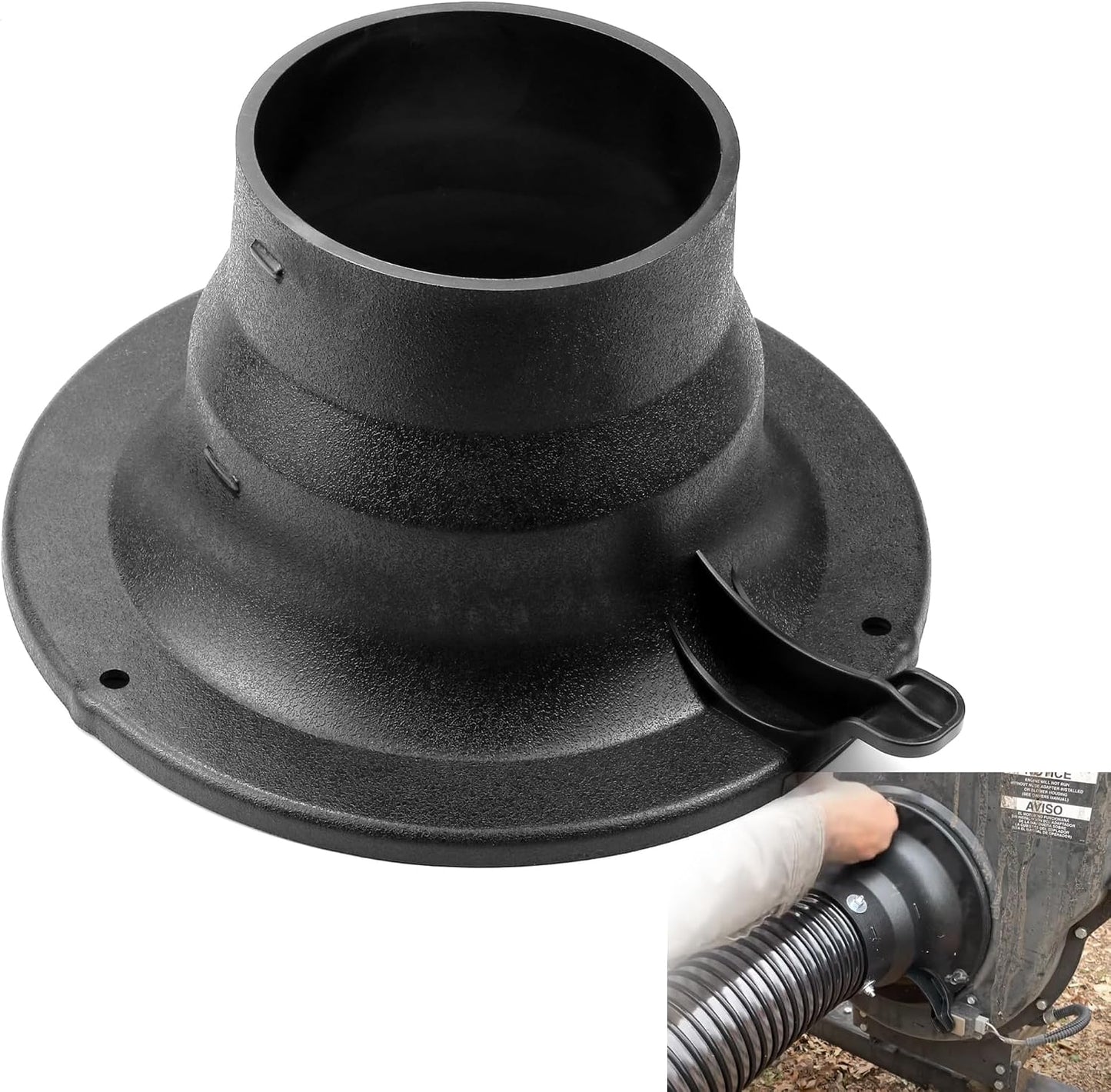 Adaptador manguera vacío para aspiradora césped 5/6/7pulg