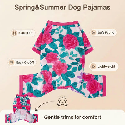 Pijamas verano perros pequeños y medianos suave elástico VT XS