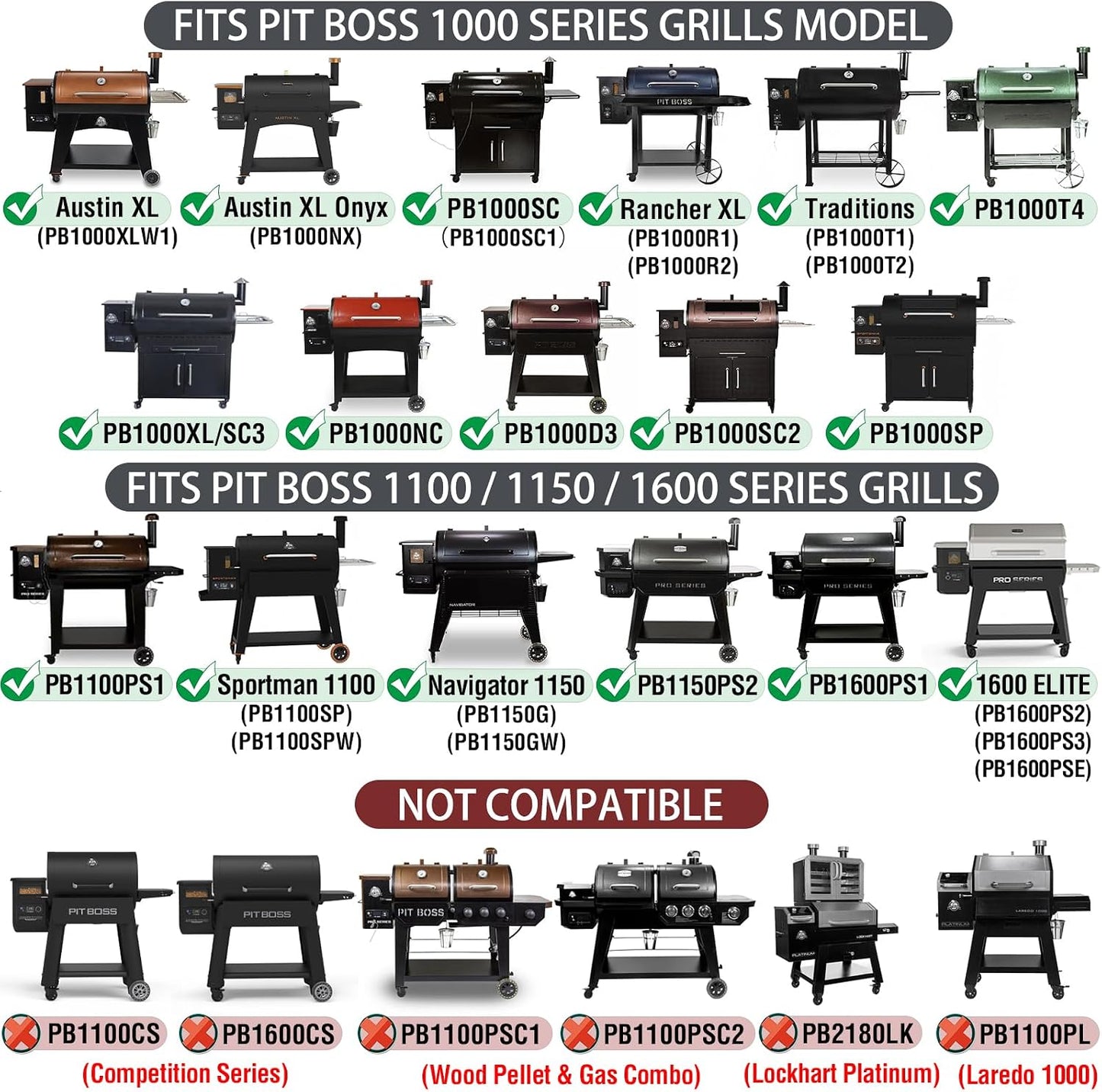 Kit repuesto cubierta deslizante asador Pit Boss Serie Pro 1100