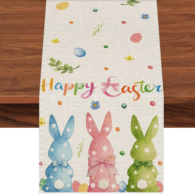 Camino mesa Pascua conejo decoración 13x72pulg
