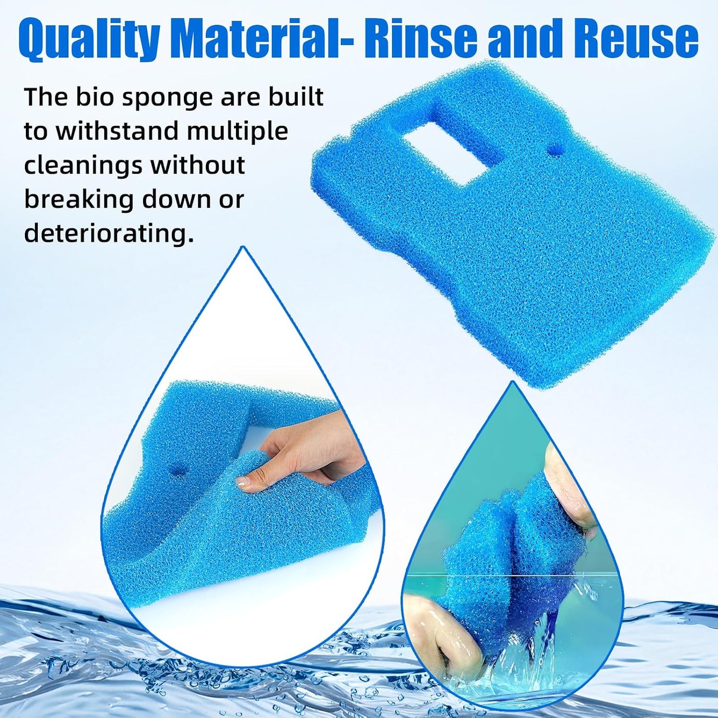 Almohadilla filtro esponja repuesto VIVOHOME CUF-6000/6011